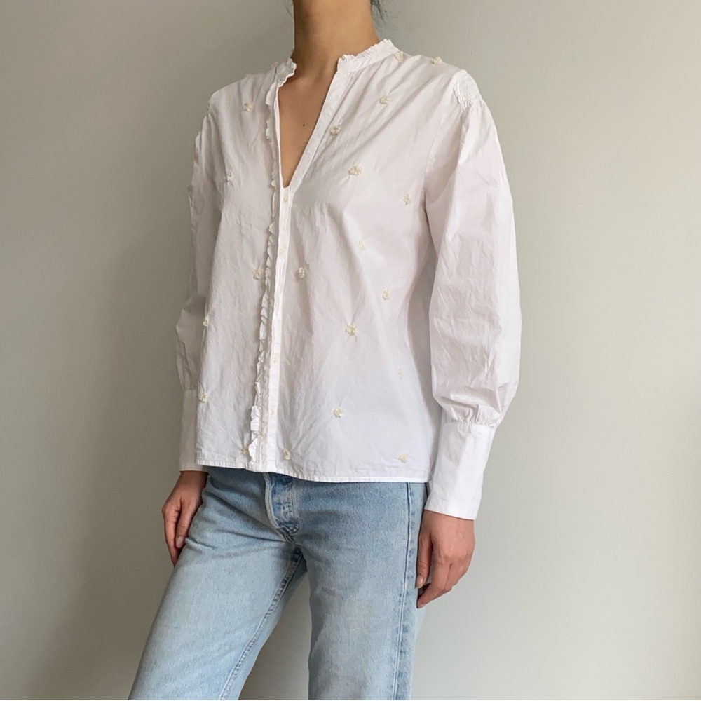 Zara beaded poplin shirt - Picture 3 of 9